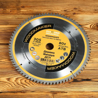 Диск пильный по дереву Woodmaker 305x30/25.4 мм, Z=80 атв Diamond Industrial DIDD305Z80