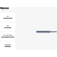 Фреза GM-2EP-D0.5-m04 KMG303 ZCC-CT 00001211112