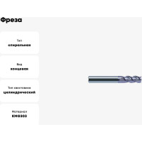 Фреза GM-3E-D5.0 KMG303 ZCC-CT 00001211286