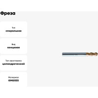 Фреза HM-4B-R5.0 KMG555 ZCC-CT 00001211757