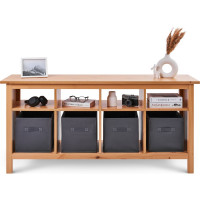 Стол-консоль Лузалес КЫМÖР 157х74х40 см, светло-коричневый 5032100104