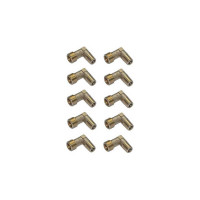 Угольник 14x10 мм, латунь, 10 шт Дали-Авто DA-02328