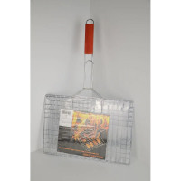 Решетка-гриль Bikson хромированная, размер 34х22 см, толщина: 2.5 см СП2361