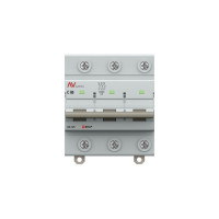 Выключатель автоматический EKF AV-125 3P 80A (C) 10kA AVERES mcb125-3-80C-av