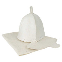 Набор для бани Бацькина баня Classic white 3 предмета 13301