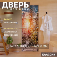 Дверь для бани DoorWood Фотопечать рисунок А093, 1900х700 мм УТ-00011467