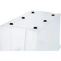 Контейнер с крышкой HONEYCOMB 80 л, серия, прозрачный HOME M-H80-00.07new