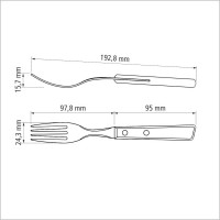 Столовые вилки Tramontina Tradicional 3 шт. 22202/300-TR