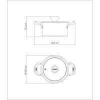 Кастрюля с крышкой Tramontina SOLAR SILICONE 1.85 л 62124/163-TR