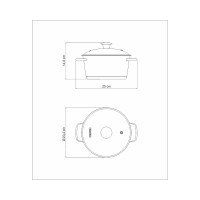 Глубокая кастрюля Tramontina Allegra 2.2 л, 18 см 62654/184-TR