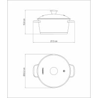 Кастрюля с крышкой Tramontina Allegra 3.04 л 62654/204-TR