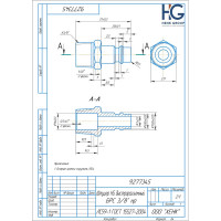 Штуцер быстроразъемный БРС 3/8" НР HG 1897445