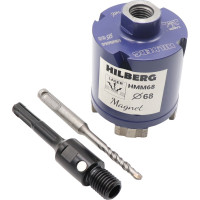 Коронка алмазная по бетону Hilberg 68 мм Laser Magnet Hмм68 HMM68