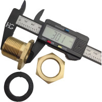 Штуцер для врезки в бочку 1/2" ВР х 3/4" НР HG 1896219