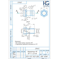 Наконечник 1" НР х 25 мм HG 1896370