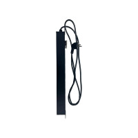 Блок розеток NTSS 19", 1U, алюминий, 1ф16A, 3.7кВт, (8) Schuko CEE 7/7, выкл. с подсв.и крыш., 1.8м каб., вил. Schuko NTSS-PDU-DA2034