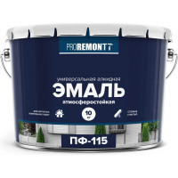 Эмаль Proremontt ПФ-115 Черный 10 кг 9591486 ЛА-00003064