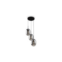 Подвесной светильник Freya Tesse Матовый Черный Металл FR1011PL-03B