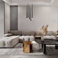 Подвесной светильник MAYTONI Cascade Алюминий Черный MOD132PL-L30BK