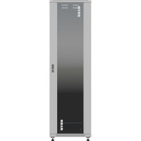 Шкаф напольный универсальный серверный NTSS R 42U 800x800мм, 4 профиля 19, двери стекло и сплошная металл, боковые стенки съемные, регулируемые опоры, разобранный, серый RAL 7035 NTSS-R42U8080GS