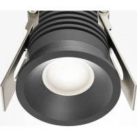 Встраиваемый светильник MAYTONI Mini LED 7W Алюминий Черный DL059-7W4K-B
