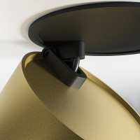 Встраиваемый светильник MAYTONI Onda LED 12W Алюминий Черный и Матовое золото DL024-12W4K-BMG