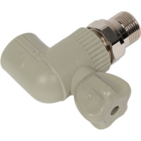 Кран шаровой для радиаторов TEBO PPR, 25x3/4 НР, угловой, серый 031060214