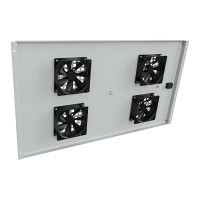 Модуль вентиляторный потолочный NTSS для шкафов серии R глубиной 1000 мм, на 4 элемента, без термостата, серый RAL 7035 NTSS-FAN4/1000