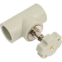 Вентиль TEBO PPR 32 мм серый 031060304