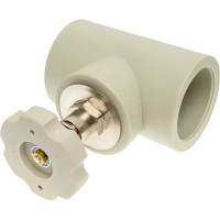 Вентиль TEBO PPR 63 мм серый 031060307