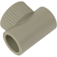 Комбинированный тройник TEBO PPR 32x1" ВР серый 031040310