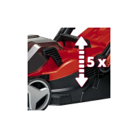 Газонокосилка аккумуляторная Einhell PXC GE-CM 36/34-1, 2x18,33,5см,5ст,25-65мм,центральная,30л,без АКК и ЗУ 3413226