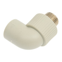 Угольник комбинированный TEBO PPR 20x1/2 НР серый 031033603