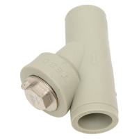 Фильтр сетчатый TEBO PPR 25 мм, 300 мкм, серый 031070102