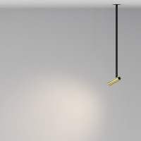Подвесной светильник MAYTONI Focus T LED 6W алюминий Черный и Латунь P141RS-L125-6W3K-BBS
