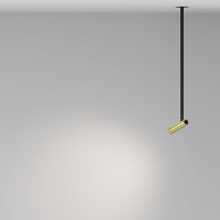 Подвесной светильник MAYTONI Focus T LED 6W алюминий Черный и Латунь P141RS-L125-6W4K-BBS