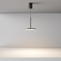 Подвесной светильник MAYTONI Plato LED 12W алюминий Черный P076PL-L12W3K-B