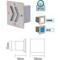 Встраиваемый светильник HOROZ ELECTRIC СВЕТОДИОДНЫЙ ONIKS 1.6W Белый 220-240V 079-014-0002 HRZ00001049