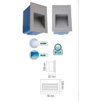 Встраиваемый светильник HOROZ ELECTRIC СВЕТОДИОДНЫЙ KUVARS 1.5W Белый 220-240V 079-006-0002 HRZ00001034