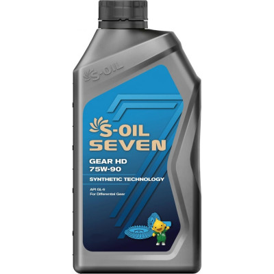 Трансмиссионное масло S-OIL SEVEN GEAR HD 75W-90 E108227