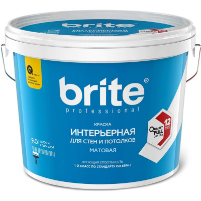 Краска для стен и потолков BRITE PROFESSIONAL О03685