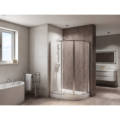 Душевой уголок BelBagno DUE-RH-2-120/80-C-Cr