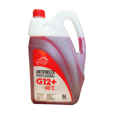 ODIS Антифриз G12+ Antifreeze Professional Red -40C 5L (5.37кг) Ds0707