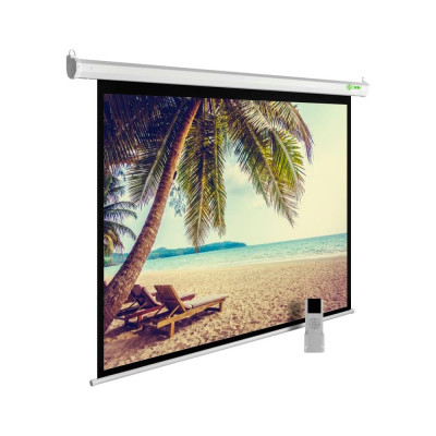 CACTUS Экран 360x360см MotoExpert CS-PSME-360x360-WT 1:1 настенно-потолочный рулонный белый (моториз 407870