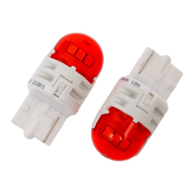 PHILIPS автолампа W21W W3*16d LED AMBER Ultinon Pro6000 80Лм 12V 11065AU60x2