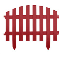 Декоративный забор PALISAD Ампир 28х300 см, терракотовый 65015