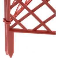 Декоративный забор PALISAD Плетенка 24х320 см, терракотовый 65026