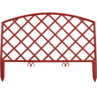 Декоративный забор PALISAD Плетенка 24х320 см, терракотовый 65026