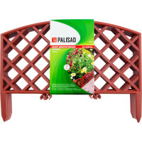 Декоративный забор PALISAD Плетенка 24х320 см, терракотовый 65026