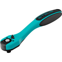 Ключ-трещотка 3/8", 72 зуба, с быстрым сбросом, CrV, 2-х компонентная рукоятка STELS 14029